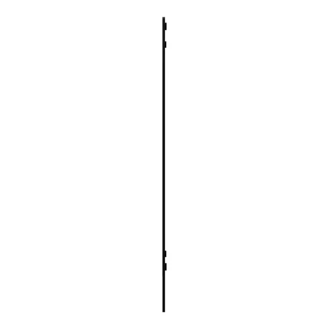 OnePole PRO Halterung für Zaptec Pro in der Seitenansicht, 5 mm dünne Platte