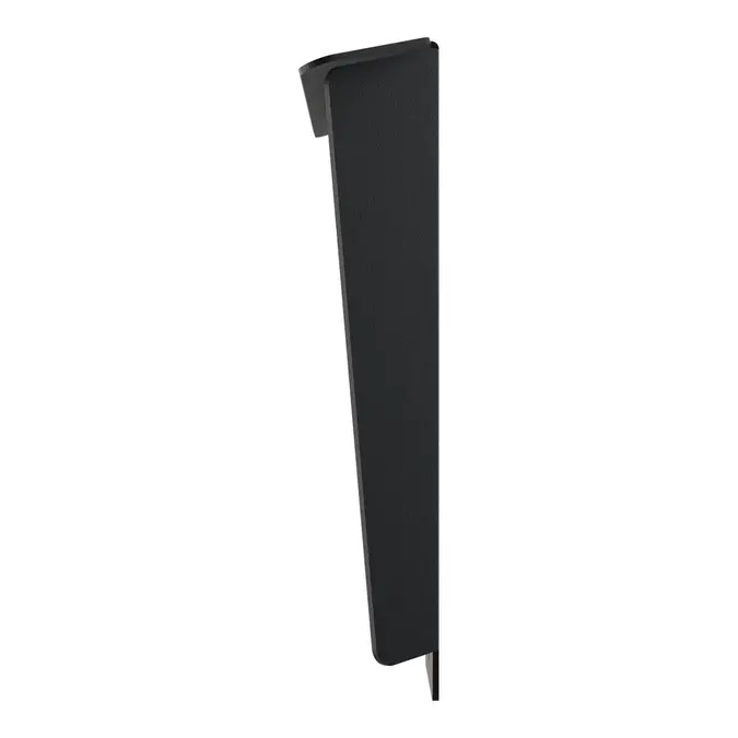 OnePole PRO Halterung für Bezahlterminals in der Seitenansicht mit überstehendem Dach