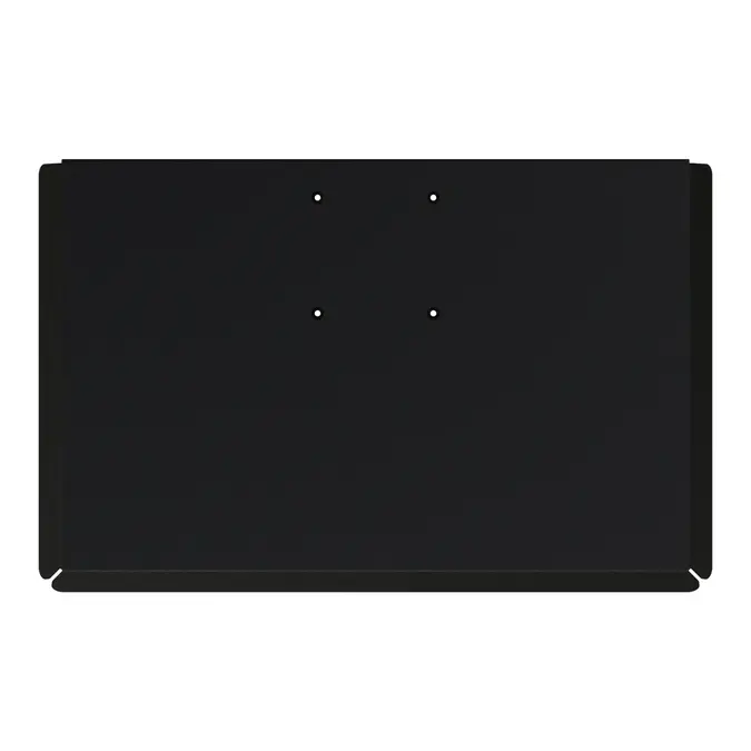 OnePole PRO Dach Uno 350 × 600 mm von oben mit Befestigungsbohrungen