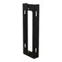 OnePole Pillar Flex Halterung: schmale schwarze Aluminiumschiene mit Schlitzen für Stahlbänder