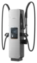 Luftgekühlter Dispenser des Sungrow IDC480E mit zwei CCS2-Ladekabeln am federunterstützten Kabelmanagement