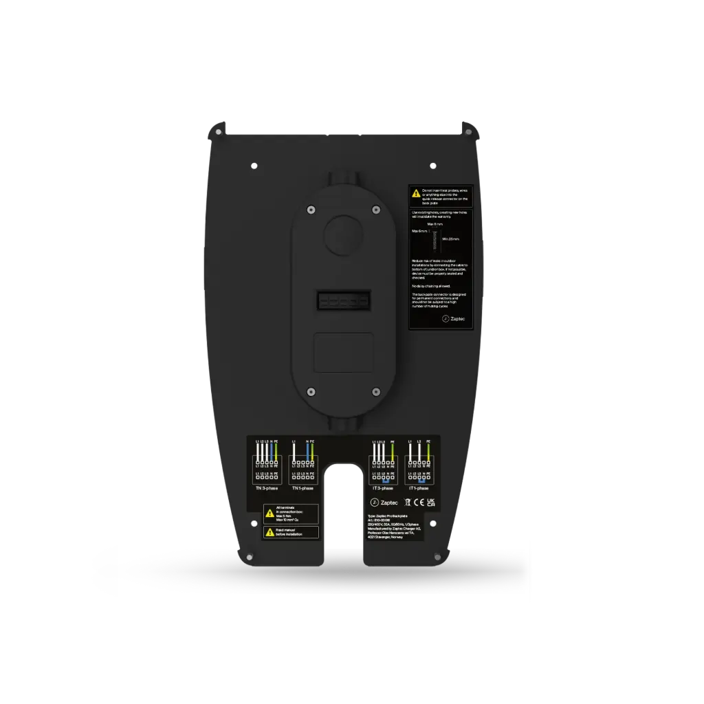 Zaptec Pro Backplate